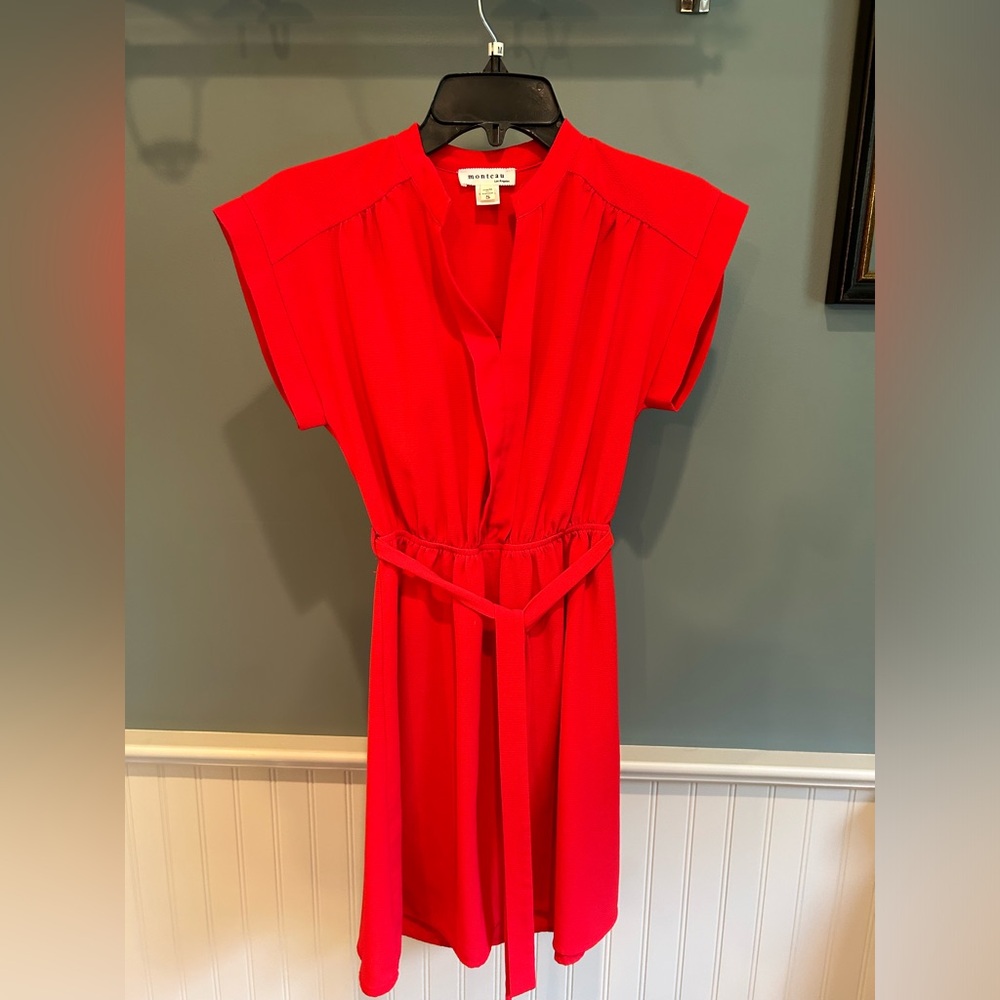 Monteau red dress
